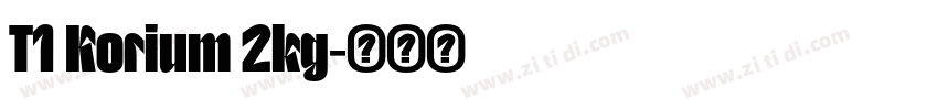 T1 Korium 2kg字体转换